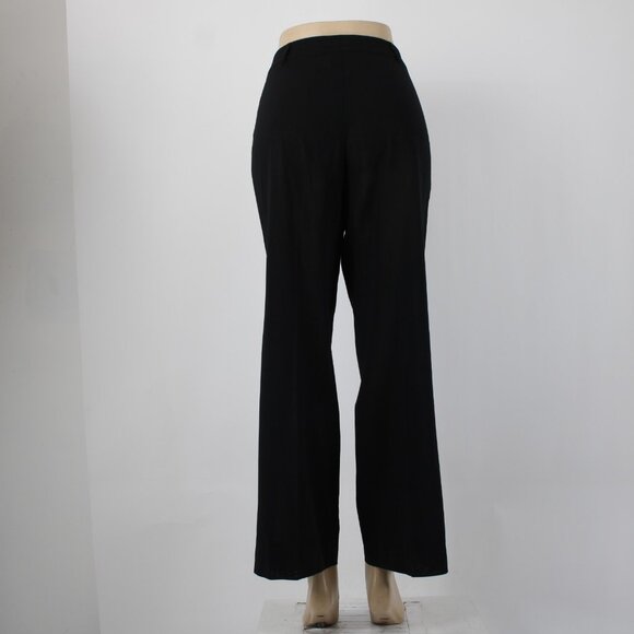 Akris Punto Pant Sz 10 x 30 Black Pockets Sheer 100% Wool Pant - Picture 7 of 16